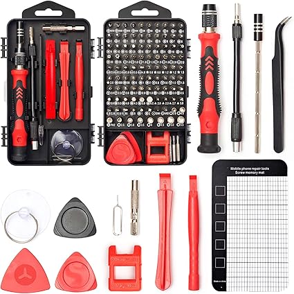 Electronics Magnetic Repair Tool Kit with Case for Repair Computer
