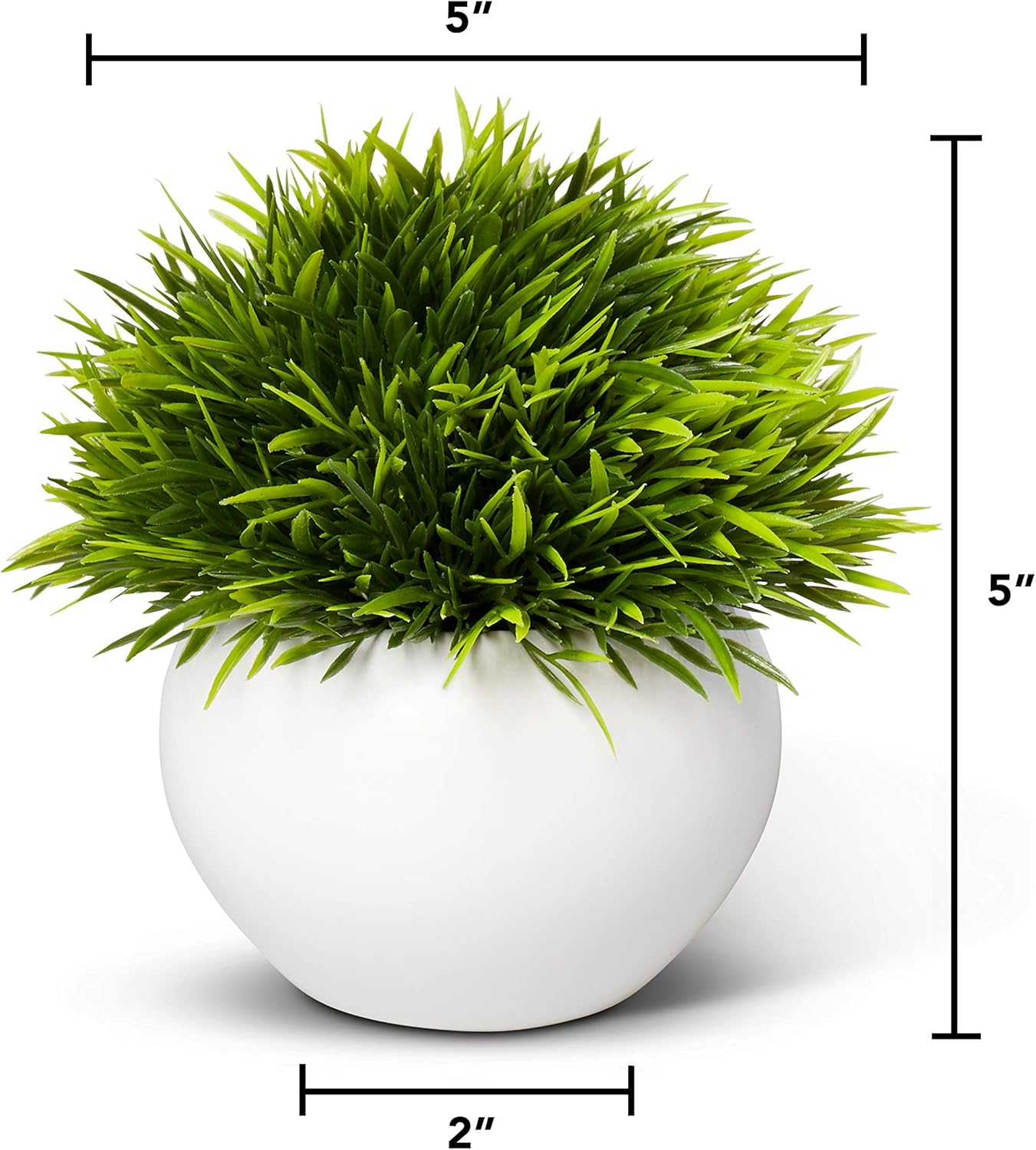 ELYSIANZE Mini Artificial Plants | Modern Farmhouse Plants Home Decor | Small Fake Plants | Office/Kitchen/Bathroom/Bedroom/Mantle/Shelf/Living Room/Table Decoration Faux Plant Set -