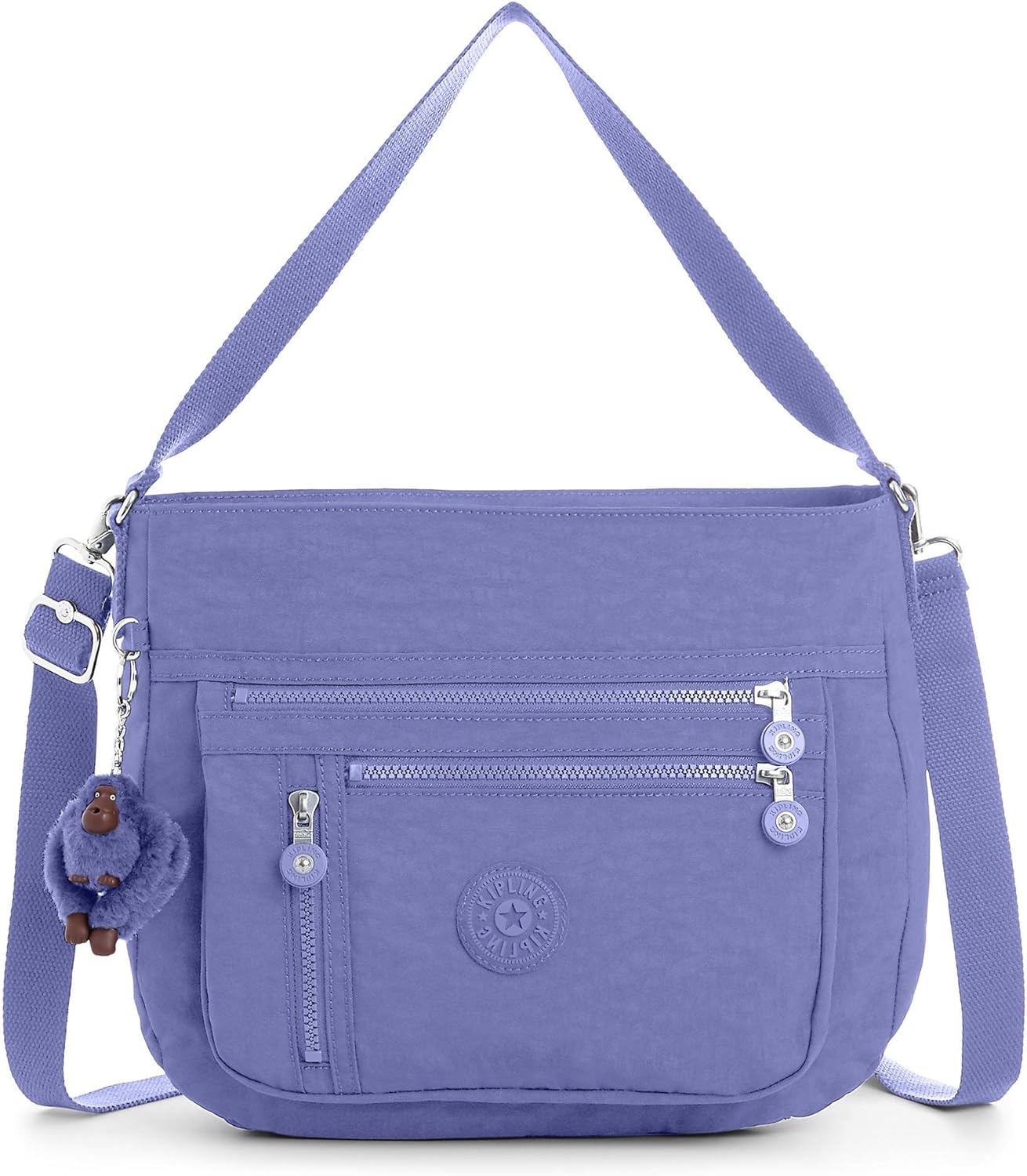 purple kipling purse