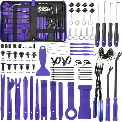Uolor 342Pcs Trim Removal Tool Kit Car Panel Fastener Retainer Clip Set