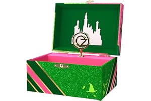 Mini Treasures Wicked Jewelry Box for Girls - Musical Jewelry Box with Spinning Figurine, Wicked Toys for Kids Ages 3-5 - 6 x 4.7 x 3.5 in