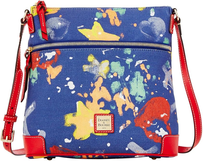 Dooney & Bourke Navy Floral Crossbody Bag Purse Handbags