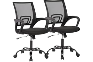 PayLessHere Office Computer Chair Ergonomic Cheap Desk Chair Adjustable Comfortable Mid Back Task Rolling Swivel with Lumbar 