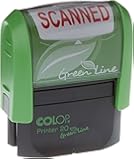 COLOP 37 x 13 mm GreenLine SCANNED Stamp - Red