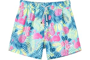 SURF CUZ Surfcuz Little Boys Swim Trunks UPF 50+ Toddler Beach Shorts Swimsuit Kids Quick Dry Swimwear