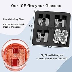 DRINKSPLINKS Silicone Ice Cube Mold Tray - Custom