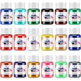 Glass Paint, Bearals 18 Colors Stained Glass Paint, Paint for Glass, Glass Paints for Glass Painting, Non Toxic Glass Paint for Wine Glasses, Light Bulbs, Windows and Ceramics (0.85 fl.oz)