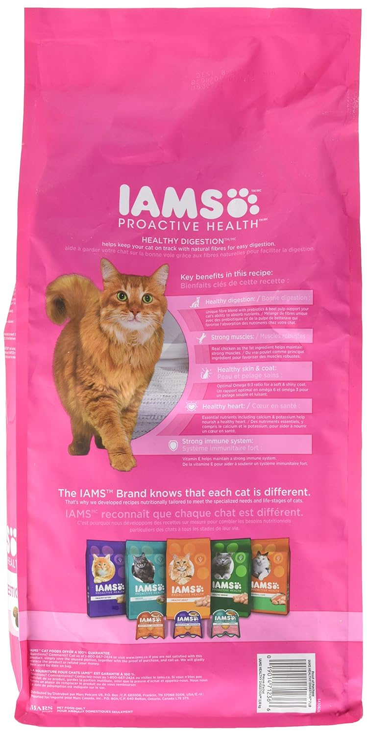 Iams Proactive Health Sensitive Stomach Adult Cat Food 16 lb,Chicken