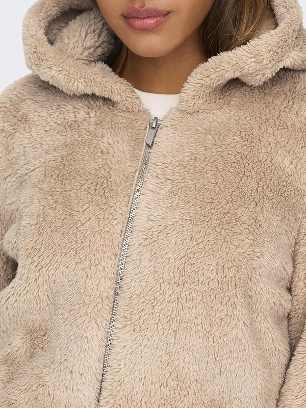 Bestseller A/S ONLNEWANNA Contact Sherpa Jacket CC OTW Giacca Humus, M, Humus, M