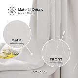 Deconovo Dotted Line Foil Printed Thermal Blackout Curtains 2 Panels Beige W52 view 4