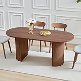 70.8 Inch Dining Table for 4-6 People, Oval Kitchen