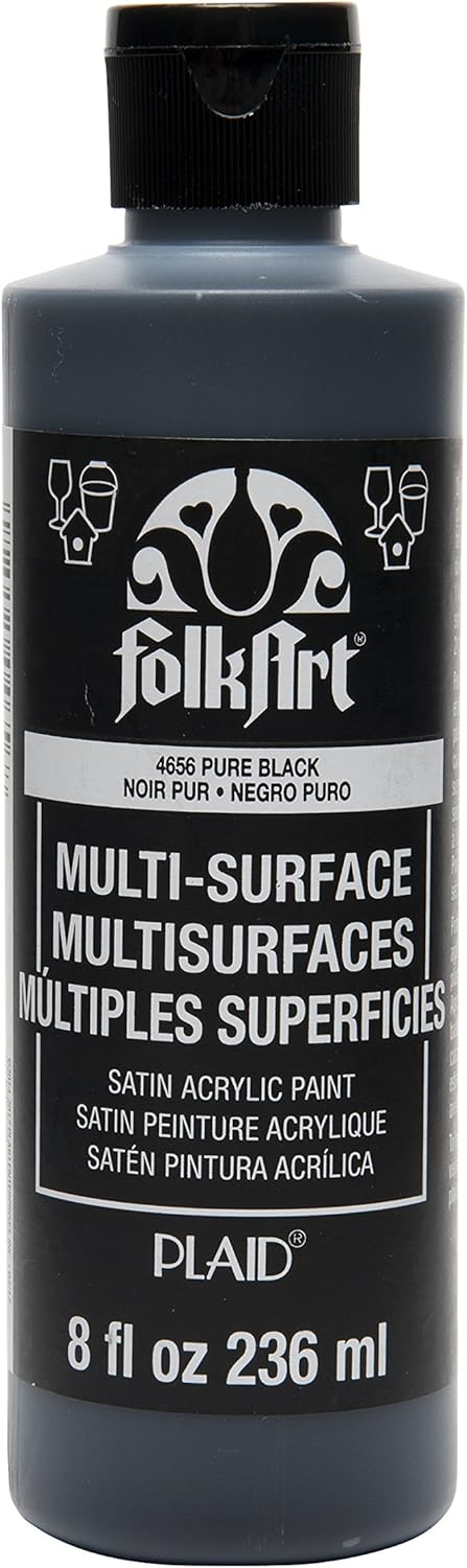 FolkArt Multi-Surface Paint (8 oz), , Pure Black
