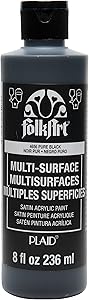 FolkArt Multi-Surface Paint (8 oz), , Pure Black