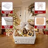 H-LINE Small Make Your Own Gift Hamper Kit White Wicker Basket view 5