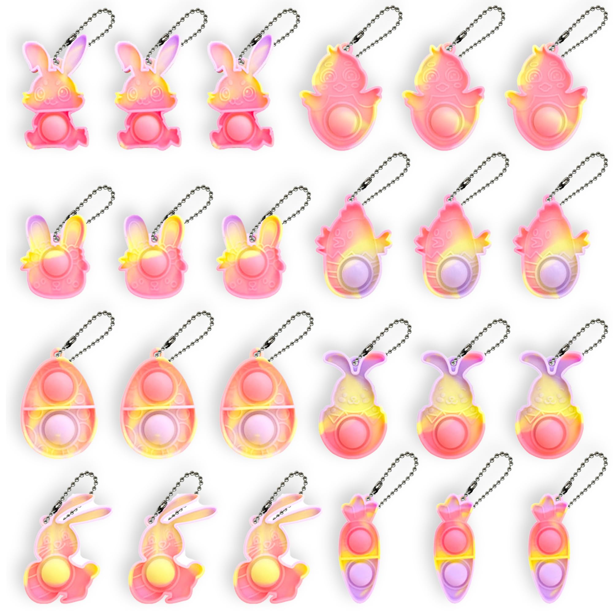 Photo 1 of ***MISSING PARTS***
KatchOn, Easter Pop Fidget Keychains - Pack of 24 | Easter Basket Stuffers, Easter Egg Fillers, Easter Party Favors, Easter Pop Its | Mini Pop Keychain Stuffers Fidgets for Classroom Prizes