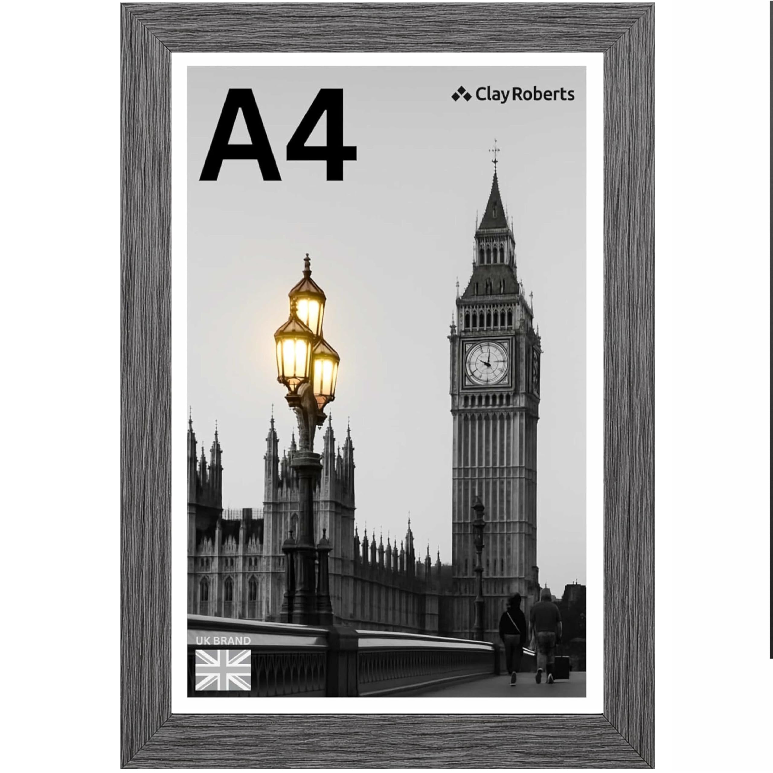 A4 Photo Frame, Dark Grey, Picture Frame, Certificate, Art Print Poster, 21cm x 29.7cm, Grey Frames, A4 Photo Collage Gallery Display — image 1