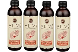 GENERIC GTS LIVING FOODS Guayusa Turmeric Alive Sparkling Cider, 16 Fl Oz pack of 4