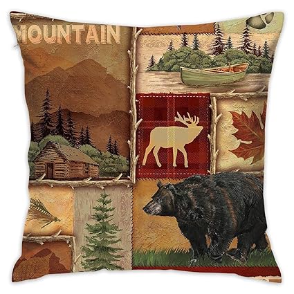 Amazon Com Feim Ao Lodge Style Northwoods Cabin Decorative Throw