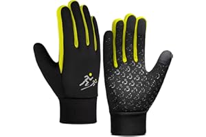 AOTOW Kids Winter Running Glove Cold Weather Touchscreen Warm Gloves for Hiking Biking Glove for Childrens 4-12 Year Old