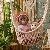 TERABITHIA 20 Inch Newborn Realistic Baby Doll Soft Vinyl Reborn Monkey Dolls with Soft Cloth Body Lifelike Flexible Collectible Art Doll that Look Real and Feel Real