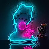 LIUISNEO IS THIS ART Neon Sign,Innovative Integral Forming Process,With Dimmable Switch For All Holiday Party and Home Decoration
