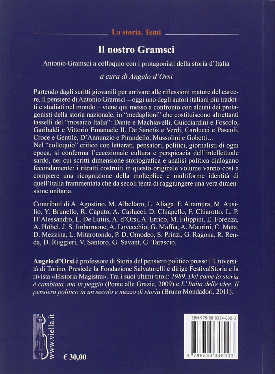 Il Nostro Gramsci Antonio Gramsci A Colloquio Con I Protagonisti Della Storia D Italia Amazon Com Books