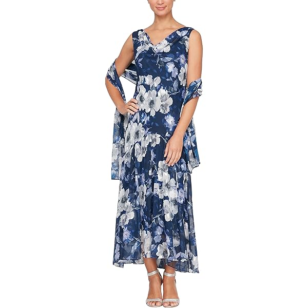 green emerald velvet dress The Hope Dress in Blue Watercolor Floral – V. Chapman main image 0