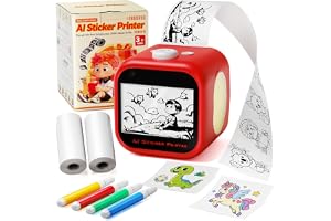AI Sticker Maker for Kids, Voice‑to‑Sticker Printer Box with Touchscreen | No App Required, AI Sticker Printer Box Direct WiF