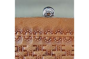 PRO LEATHER CARVERS Steel N303 Small 5-Seed Border Stamp, Craft Japan Leather Stamping Tool