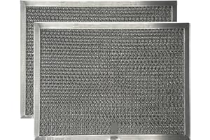 WINDON BAY Range Hood Filter Replacement - Compatible with Br-oan 8-1/2 x 11-1/4 x 3/8 Inches Aluminum Charcoal Combo Filters (2-Pack)
