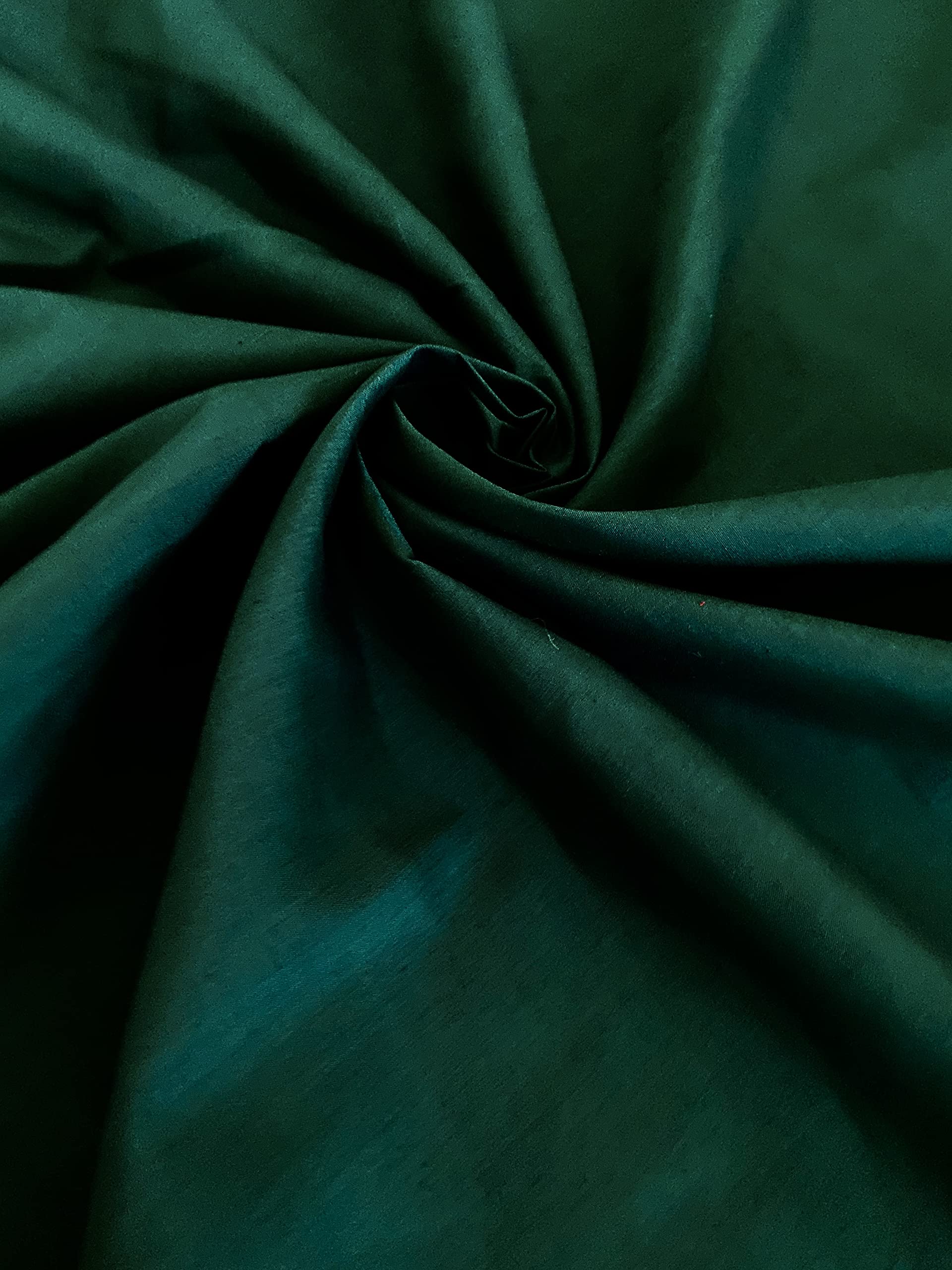 Novato Textiles Plain Polycotton Fabric Dress Craft Material 44" Wide Available in 8 Colours (Bottle Green, 2 Meter)