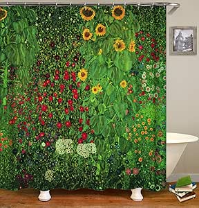 zhenshang Pintura al óleo Graffiti Girasol Amarillo Rojo Blanco Flores