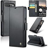 Taneny Wallet Case for Google Pixel 10/Google Pixel 10 Pro, Magnetic Flip Case with RFID Blocking Card Holder Kickstand for Women Men, Shockproof Durable Protective Phone Cover (Black)