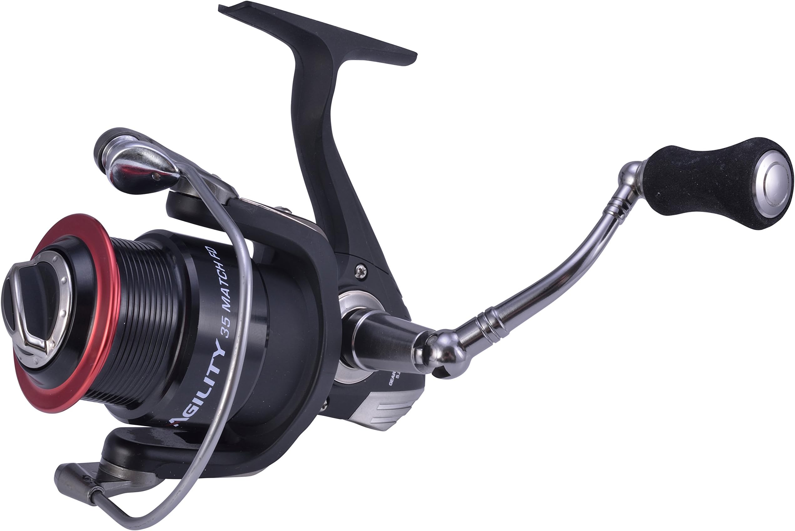 Shakespeare Unisex Agility Match 35 Front Drag Reel, Black, One Size