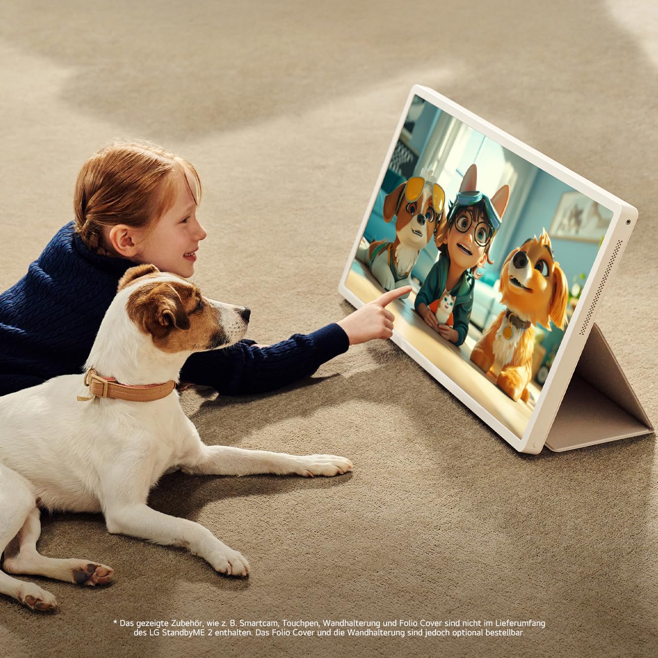 LG 27LX6TDGA TV (27 Zoll) Lifestyle TV StanbyME 2 (QHD Touchscreen, 60Hz, Integrierter Akku, Streaming Apps) Beigefarben 7