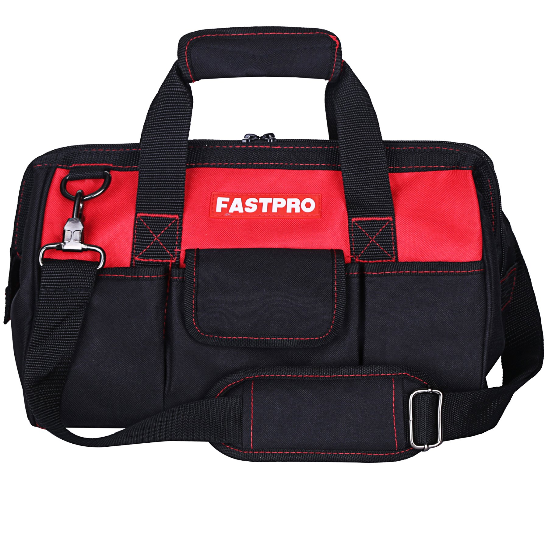 FASTPRO 14inch Ziptop Wide Mouth Open Storage Tool Bag 612592778511