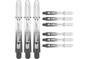 TARGET Darts Pro Grip Vision Darts Stems - Set of 9 Polycarbonate Dart Shafts Pro Grip Rings Included - Professional Darts Accessories UK