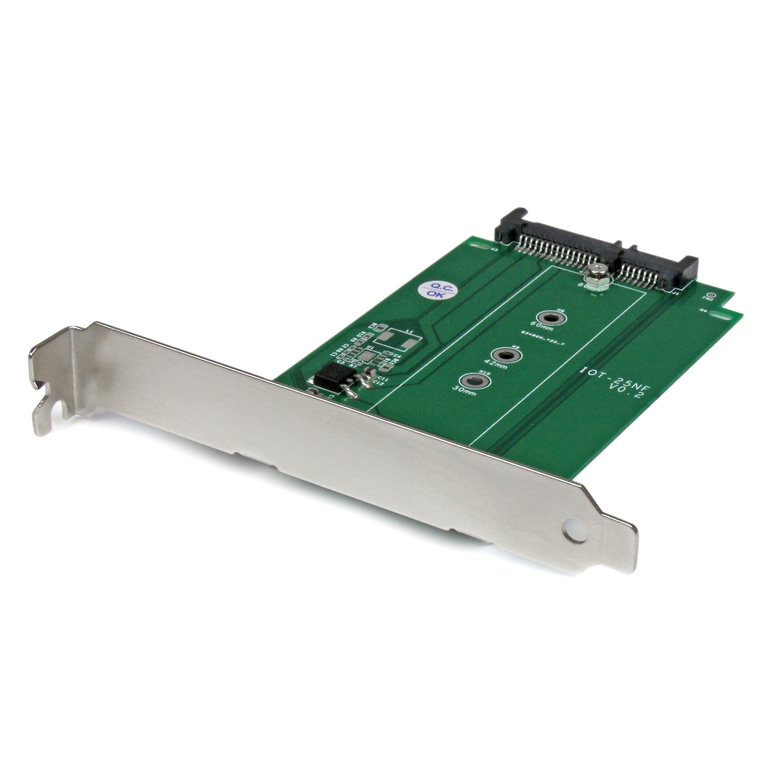 StarTech.com M.2 to SATA Expansion Slot Mounted SSD Adapter - NGFF Solid State Drive to SATA Converter - PCI or PCI-express Slot Mounted (S32M2NGFFPEX)