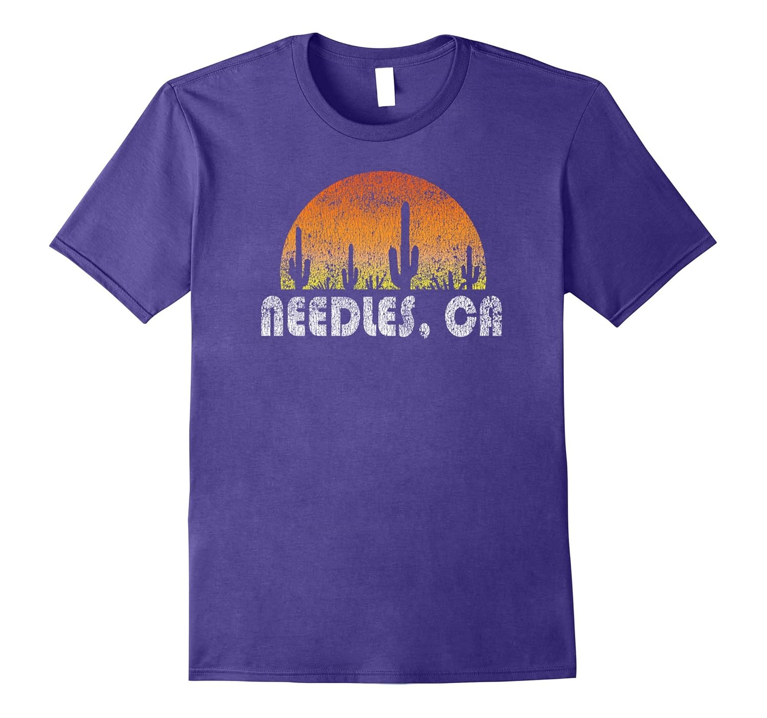 Retro Needles California Desert Sunset Vintage T-Shirt-ANZ