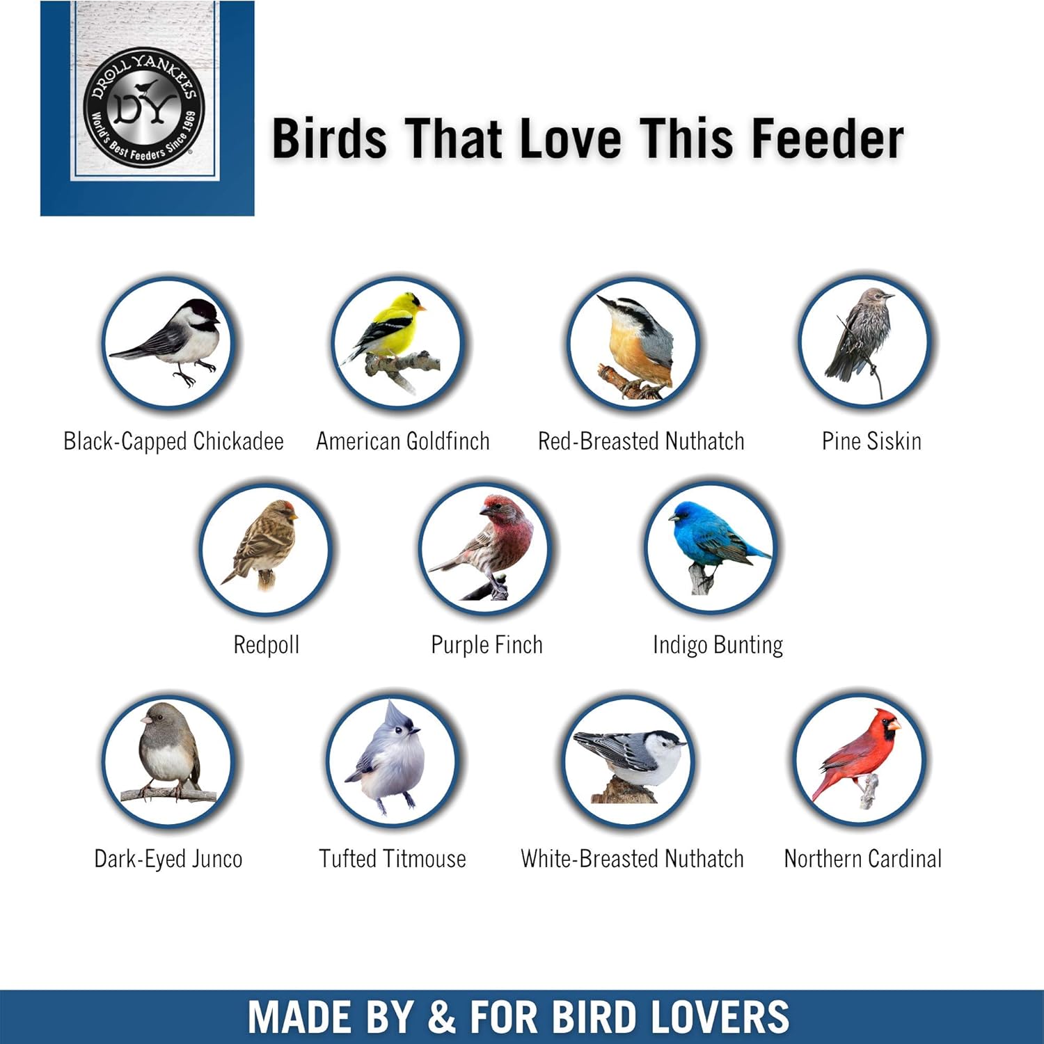 Droll Yankees A-6RP Classic Ring Pull Sunflower Seed Bird Feeder, Hanging Tube Feede, 16-Inch : Pet Bird Feeders : Garden & Outdoor