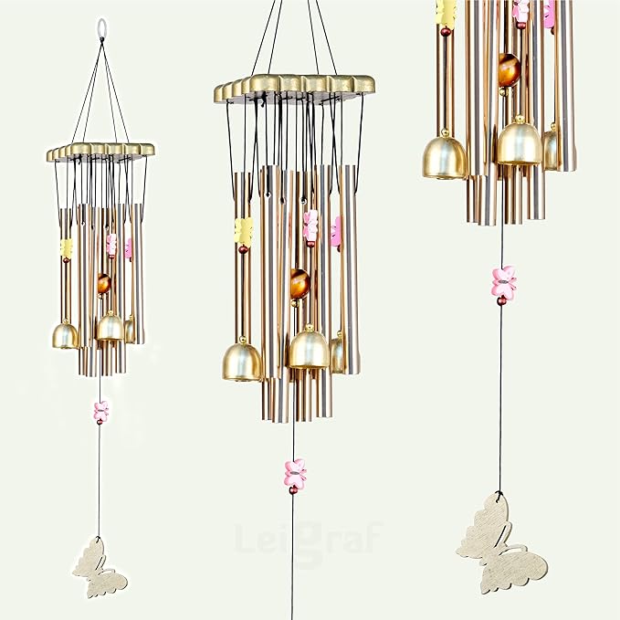 LEIGARF Butterfly Wind Chime Garden Balcony Wall Decorative Hanging