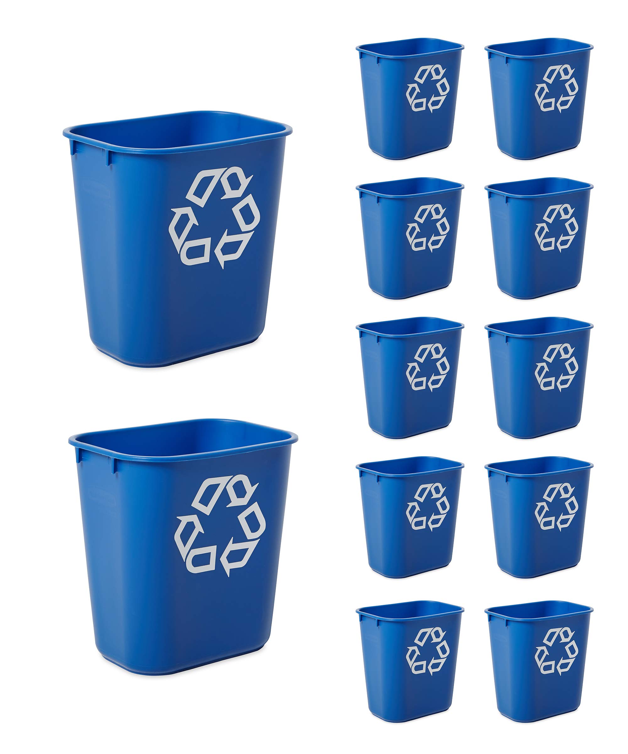 Rubbermaid Commercial Products FG295573BLUE Plastic Resin Deskside Rec | amzdealz
