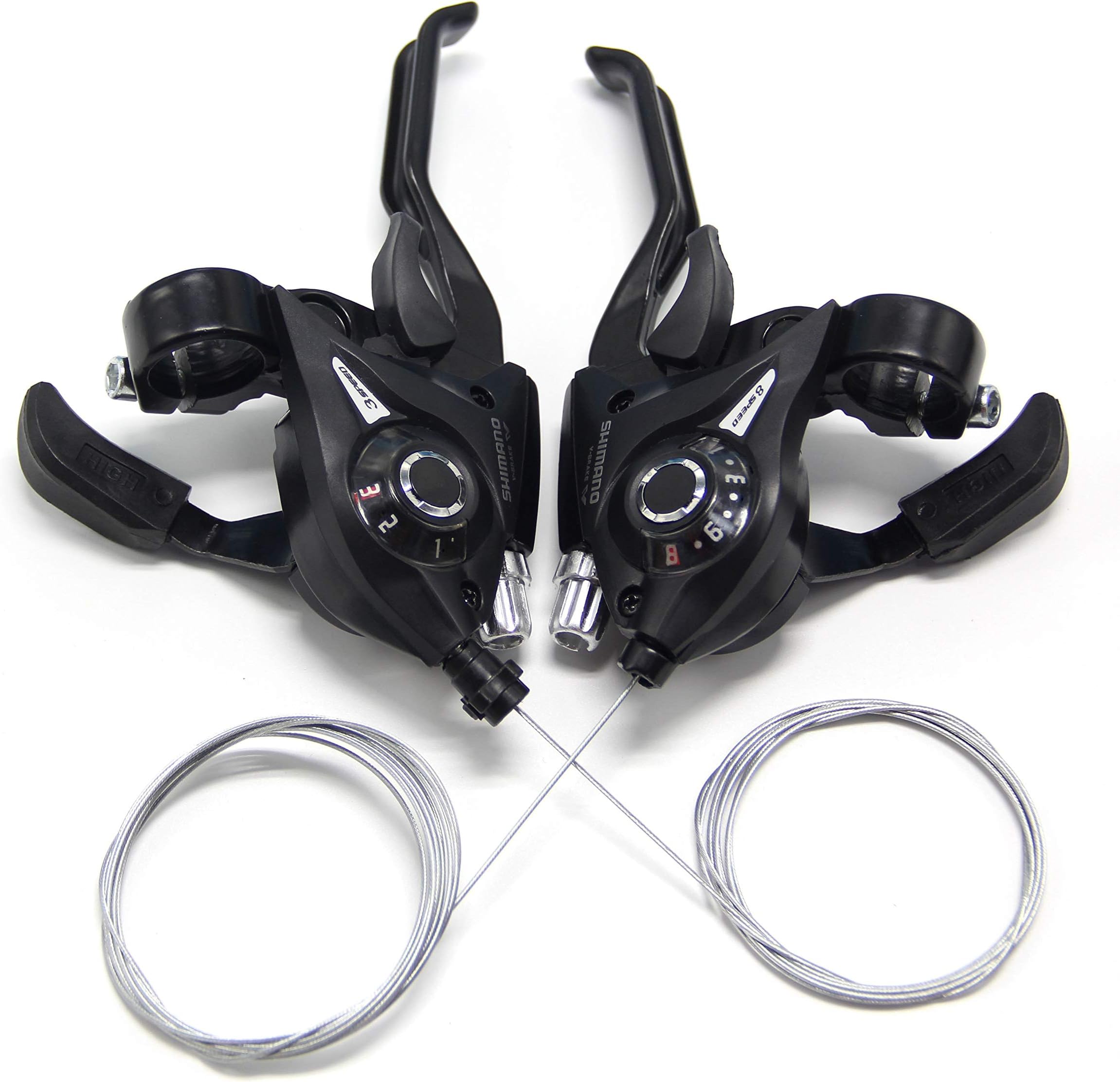 lizac Ef-51 Shifter/brake Lever Combo Shimano (3 X 8 Speed) with Shift Cable Right + Left