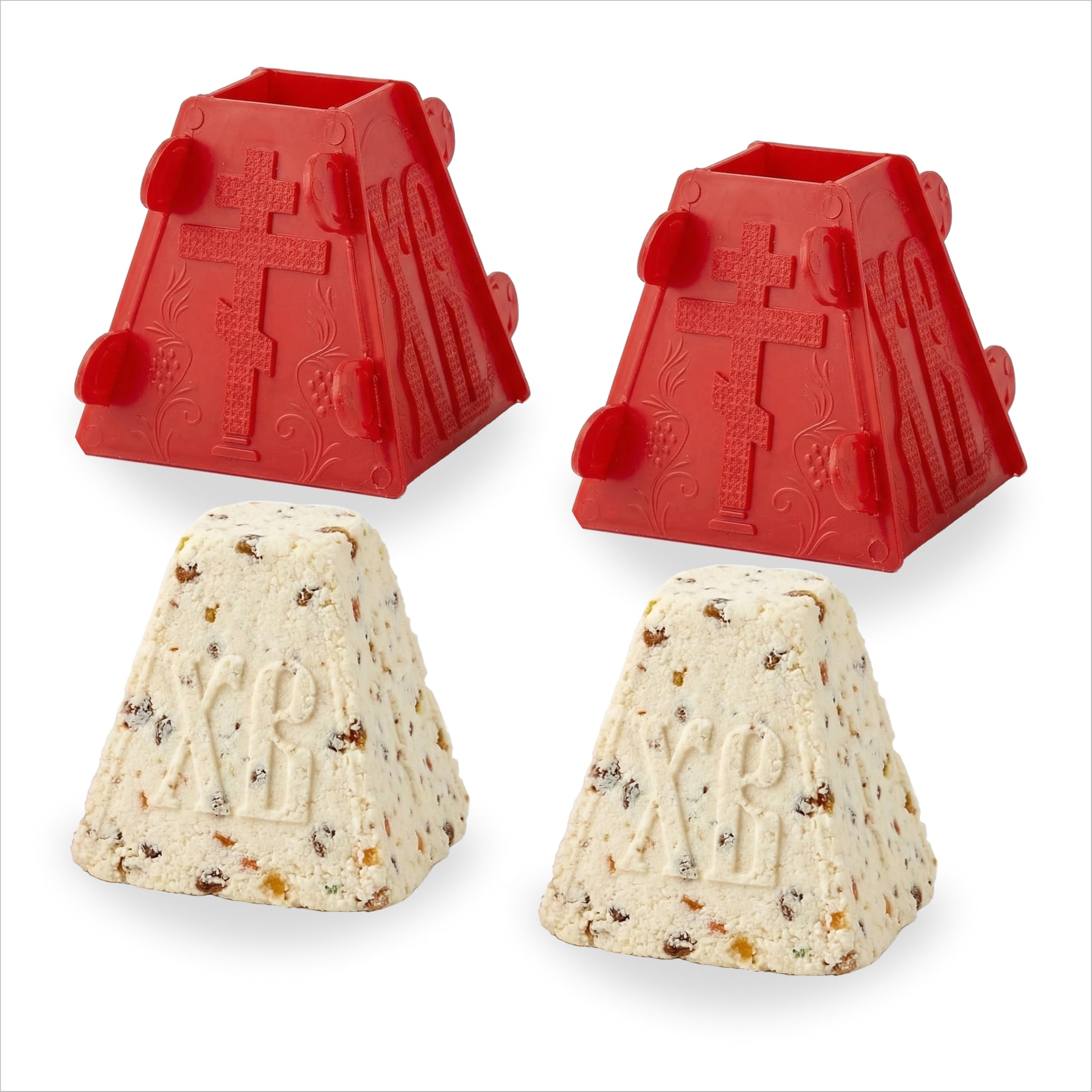 Photo 1 of Easter Cottage Form - Pack of 2 - Russian Cheesecake Kulich Tvorog Mold - Pashka Form