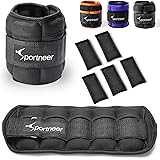Sportneer Ankle Weights, 1 Pair 2 3 4 6 7 Lbs Adjustable Weights Wrist Weight Straps for Gym,Fitness, Workout,Walking, Joggin