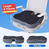 QUTOOL Large Memory Foam Seat Cushion for Office Chair Ergonomic U Shape Thick view 4