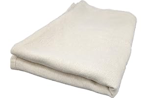 MARQUIS MILLS 2 Pack 70 x 90 Hospital Bath Blankets - Comfortable Lightweight Unbleached