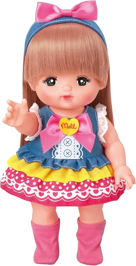 Amazon メルちゃん きせかえセット デニムワンピ ドレス アクセサリー おもちゃ