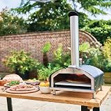 Statesman 13 Inch Wood Fired Pizza Oven Pellet Fueled with Cover and Stone view 5