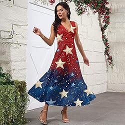 CHRATLHI 4th of July Dress for Women Summer Sexy